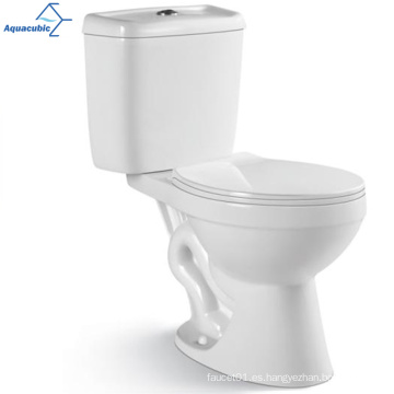 Cerámica sanitaria de 2 piezas Bail Bowl Design Aquacúbico Nuevo Siphon Montado de dos piezas Flushing Dual Flush